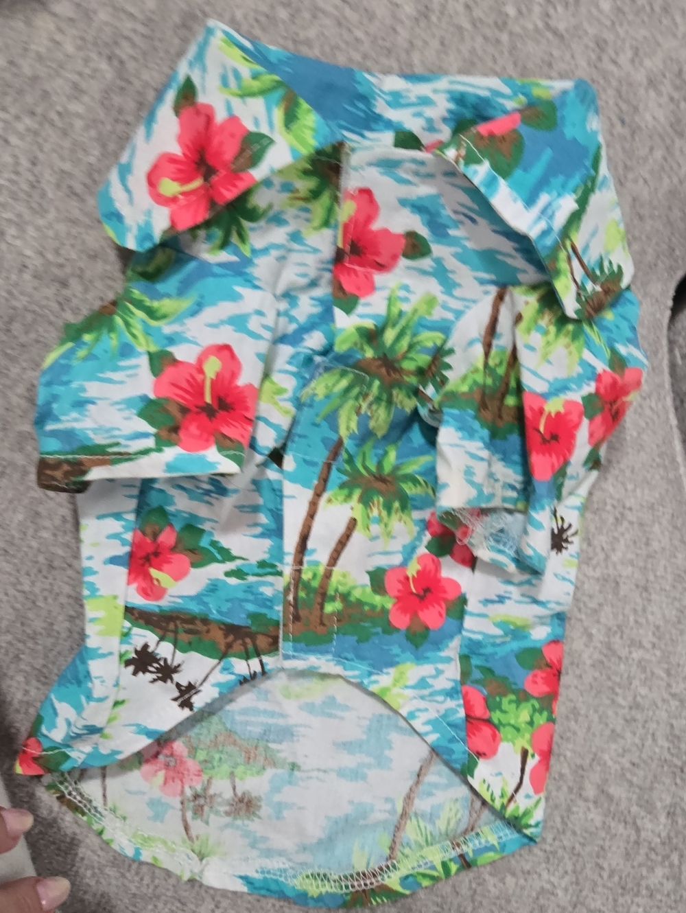 Casual Canine Tropical Floral Dog Shirt!